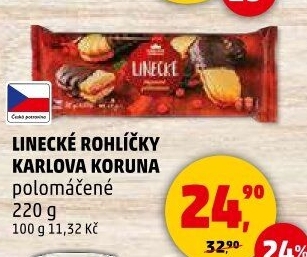 Rohlíčky linecké Karlova Koruna