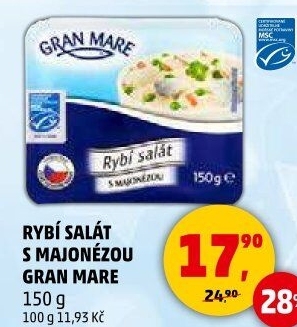 Rybí salát s majonézou Gran Mare