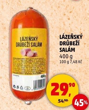 Salám drůbeží lázeňský
