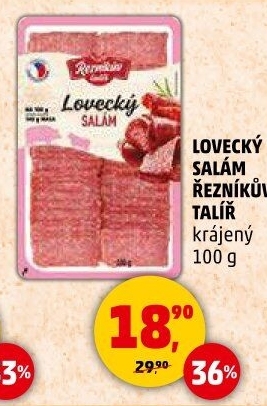 Salám lovecký Řezníkův talíř