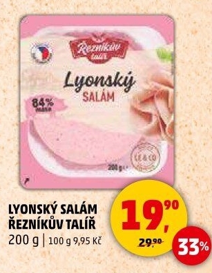 Salám lyonský Řezníkův talíř