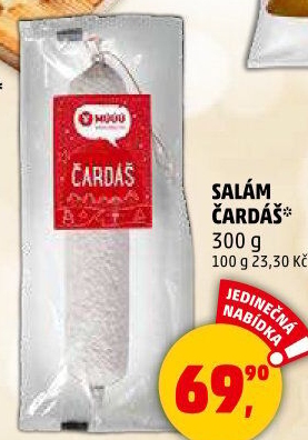 Salám Písecký čardáš Maso uzeniny Písek