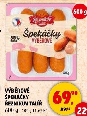 Špekáčky výběrové Řezníkův talíř