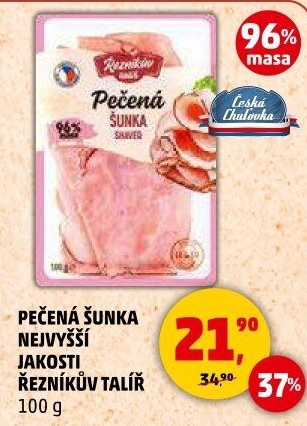 Šunka pečená nejvyšší jakosti Řezníkův talíř