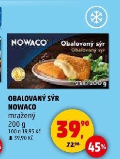 Sýr obalovaný mražený Nowaco