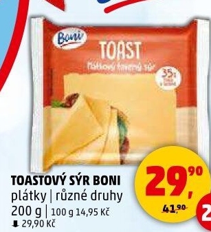 Sýr tavený toast Boni