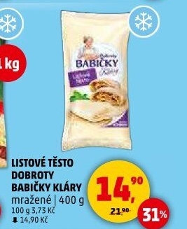 Těsto listové mražené Dobroty babičky Kláry