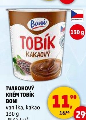 Tvarohový krém Tobík Boni
