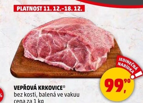 Vepřová krkovice bez kosti