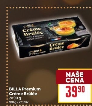 Dezert Créme Brulée Premium Billa