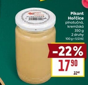 Hořčice plnotučná Pikant