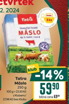 Máslo Tatra