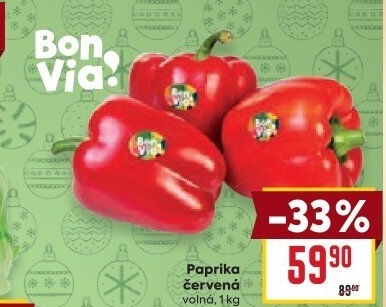 Paprika červená Billa Bonvia