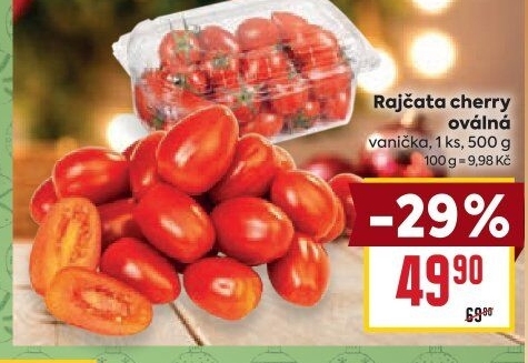 Rajčata cherry oválná