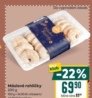 Rohlíčky máslové Odkolek