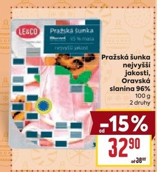 Šunka pražská nejvyšší jakosti LE&amp