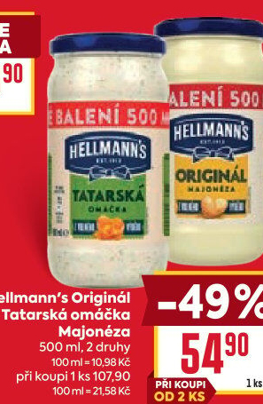 Tatarská omáčka Hellmann'