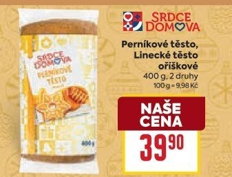 Těsto perníkové Srdce domova