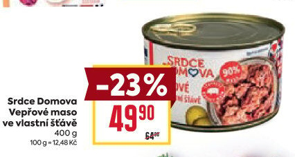 Vepřové maso ve vlastní šťávě Srdce Domova