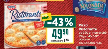 Pizza mražená Ristorante Dr. Oetker