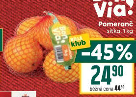Pomeranče Billa Bonvia
