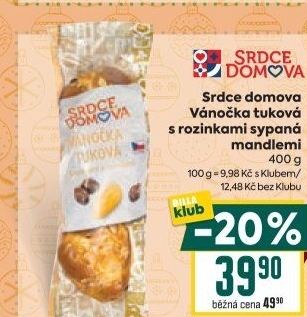 Vánočka Srdce domova