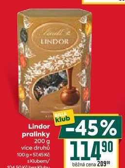 Bonboniéra Pralinky Lindor Lindt