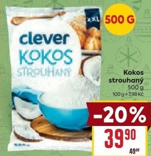Kokos strouhaný Clever