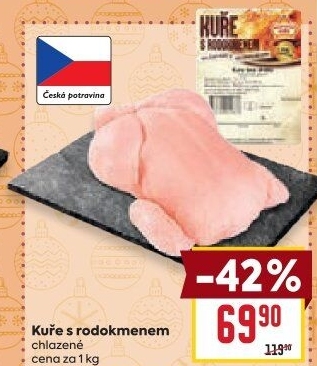 Kuře s rodokmenem Vodňanské kuře