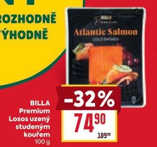 Losos uzený Premium Billa