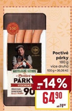 Párky poctivé Kostelecké uzeniny