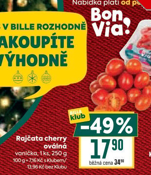 Rajčata cherry Billa Bonvia