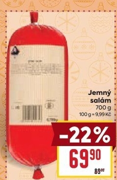 Salám jemný Kostelecké uzeniny