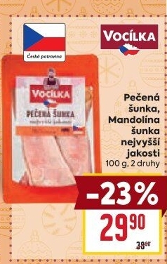 Šunka pečená nejvyšší jakosti Vocílka
