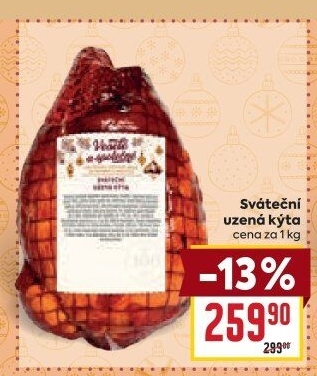 Uzená kýta sváteční Kostelecké uzeniny
