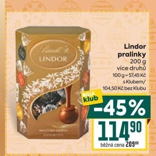 Bonboniéra Pralinky Lindor Lindt