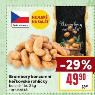 Brambory Keřkovský rohlíček