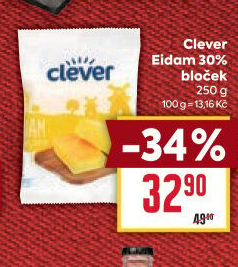 Sýr Eidam 30% Clever