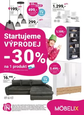 akční leták Möbelix 16.12.2024-5.1.2025