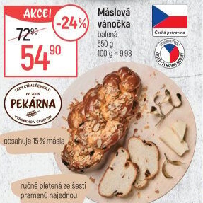 Vánočka máslová