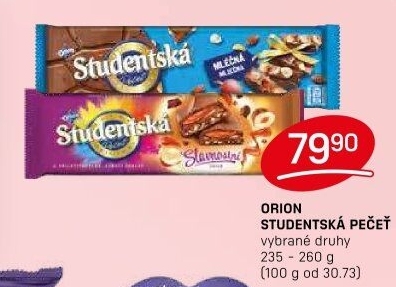 Čokoláda Studentská pečeť Orion