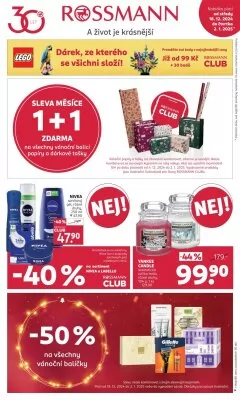 akční leták ROSSMANN drogerie 18.12.2024-2.1.2025