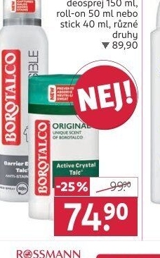 Deodorant sprej Borotalco