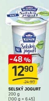 Bílý jogurt selský Mlékárna Kunín