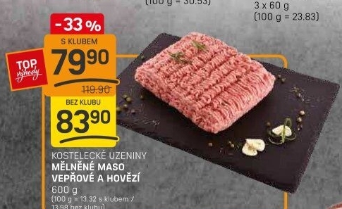 Mleté maso mix Kostelecké uzeniny