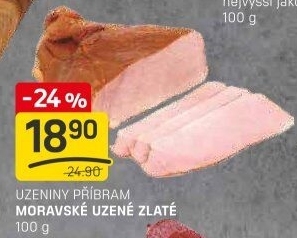 Moravské uzené zlatéPříbramská uzenina