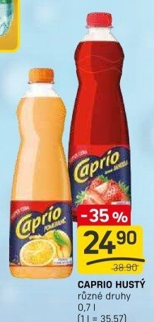 Nápojový koncentrát Caprio hustý