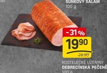 Pečeně debrecínská Kostelecké uzeniny