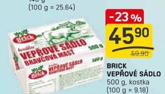Sádlo vepřové Brick