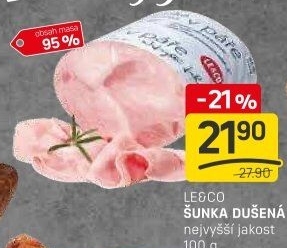 Šunka dušená nejvyšší jakosti LE&amp